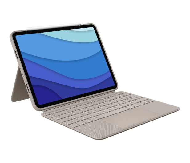 Logitech Combo Touch iPad Pro 11" (1., 2., 3 i 4 gen) piaskowy - 678732 - zdjęcie